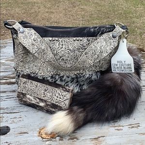 Holy Cow Couture Designer Purse and Wallet Set